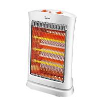 美的远红外取暖器NS12-15B小太阳迷你暖风机家用立式摇头节能电暖气速热电暖器烤火炉白色