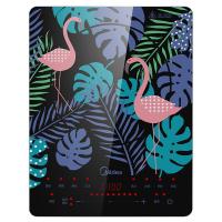 美的电磁炉C21-WT2109 定时预约 2100W大火力 家用多功能烧水炒菜火锅电磁灶 配炒锅+汤锅8档触控式微晶面板