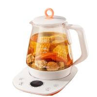 美的 养生壶电水壶电热水壶烧水壶多功能花茶壶电茶壶煮水壶一机多用煮茶器1.5L玻璃WGE1506c