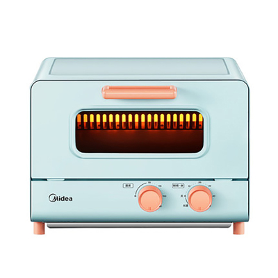 美的(Midea)电烤箱PT1201 60分钟定时 立体烘烤 家用多功能烘焙蛋糕机 12L小容量