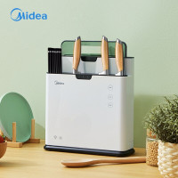 美的(Midea)砧板刀具筷子消杀毒消毒机机家用小型多功能智能紫外线烘干防霉分类收纳菜板筷子刀架XSA2K01白色