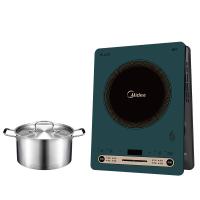 美的(Midea)C22-RH2279电磁炉家用 2200瓦恒匀火智能 爆炒火锅多功能电磁灶配汤锅