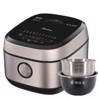 美的(Midea)电饭煲家用预约定时4L大火力IH电磁1-8触摸屏WIFI精钢鼎釜电饭锅 HC456L