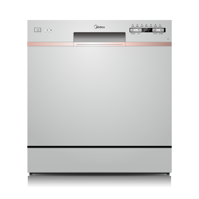 美的(Midea)家用10套容量嵌入式台式全自动洗碗机清洁机智能开速干二星消毒一键自清洁智能家电AQ80