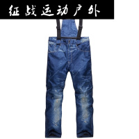 冬季户外防水透气背带单双板加厚男滑雪裤防风保暖冲锋裤女款