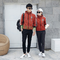 运动套装春秋季男女大码情侣运动服2018新款长袖长裤跑步衣综合训练套装加肥加大码胖子肥佬二件健身服