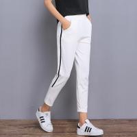 春季韩版运动裤女新款宽松运动休闲裤九分铅笔裤小脚裤女裤子