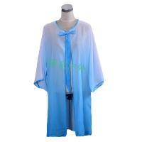 渐变过渡色太极服披纱男女款比赛演出单件披肩纱衣团体练功健身