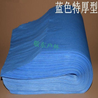 压缩一次性毛巾浴巾木浆洗脚足浴巾无纺布擦脚巾足疗巾擦脚纸平纹蓝色特厚28*58