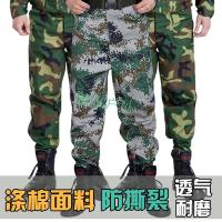 军训迷彩裤男涤棉耐磨宽松工装裤作训服女长裤军迷战术裤子