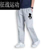 秋装七龙珠孙悟空悟字魔术贴赛亚人男女款爆运动休闲裤浅灰色S男款160100斤