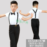 男童男孩拉丁舞比赛标准服少儿儿童舞蹈服装练功表演出考级规定服拉丁舞服装儿童9-12岁