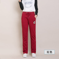 春款运动裤女直筒裤显瘦长裤跑步宽松直筒休闲女休闲运动裤