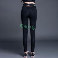 印花瑜伽裤女夏速干弹力运动紧身蜜桃提臀高腰健身服跑步套装薄款女款女士网红女生运动裤紧身女外穿女款