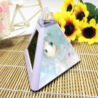 那朵花未闻花名金字塔七彩钟变色心情三角闹钟万年历温度计时