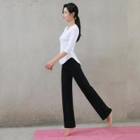 瑜伽服套装女春夏白显瘦愈加健身宽松舞蹈大师瑜珈服