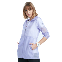 tectop探拓女款皮肤衣女防晒衣中长款夏季透气皮肤风衣纯色