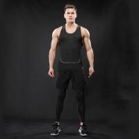 运动紧身衣男篮球跑步训练紧身裤弹力健身套装速干透气背心T恤