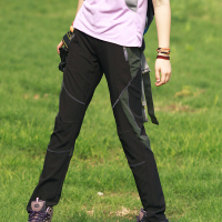 户外速干裤女式宽松薄款休闲长裤夏季运动快干裤拼色徒步登山裤子