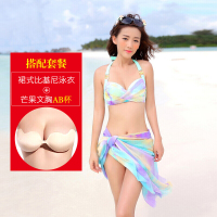 比基尼三件套泳衣女性感温泉新款泳装大胸小胸聚拢