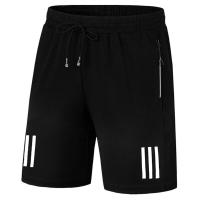 2018夏季短裤男五分裤宽松休闲裤运动裤子大码弹力中裤黑色