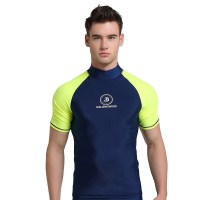 夏浪风潜水衣长袖防晒泳衣男上衣浮潜冲浪潜水服男短裤分体水母衣