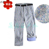 童装春季户外运动防水男童女童抓绒软壳冲锋裤棉裤儿童滑雪裤