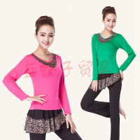 秋冬季广场舞服装长袖上衣舞服装蹈裙裤拉丁舞练习服装