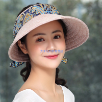 遮阳帽女士夏天防晒太阳帽出游时尚百搭青年空顶大沿帽