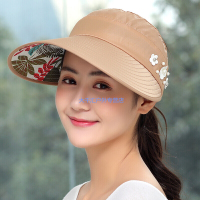 太阳帽子女夏季百搭出游遮阳帽户外中年休闲妈妈韩版防晒大沿帽