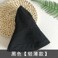 chic渔夫帽女夏天韩版遮阳帽女夏ins防晒帽遮脸出游百搭日系文艺黑色M（56-58cm）