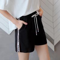 短裤女夏季2018新款宽松大码高腰运动阔腿裤女休闲裤薄款棉麻热裤