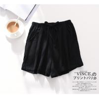 棉麻短裤女夏2018新款宽松运动休闲高腰大码a字亚麻阔腿港风学生