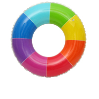 水果泳圈加厚儿童游泳圈彩虹腋下圈装备救生圈浮圈