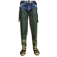 春夏季插秧鞋软底水田牛筋底长筒农田插秧靴轻便男女下水裤防水靴