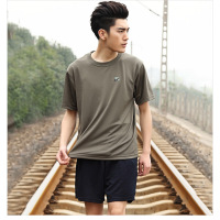 07体能训练服套装迷短袖T恤短裤体能服速干透气装夏季训迷服饰服男套装(T恤+短裤)