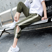 ins超火裤子2018新款春夏原宿bf运动裤女学生韩版宽松九分哈伦裤