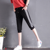 运动裤七分裤女夏薄款2018新款短裤休闲中裤韩版宽松哈伦马裤