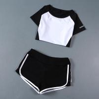 瑜伽运动套装女夏季2018新款健身房晨夜跑步速干衣宽松专业健身服