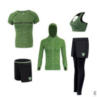 瑜伽服2018新款夏季专业健身服晨跑步速干衣健身房运动套装女