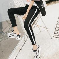 bf原宿韩版运动裤女装宽松百搭学生夏装薄款哈伦裤休闲九分裤潮