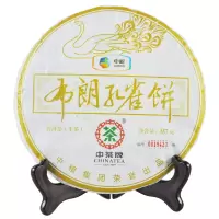 中茶 普洱2014年布朗山孔雀饼生茶357克