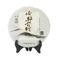 中茶古乔木系列云南普洱茶倚邦古树纯料明前春蕊生茶饼357g