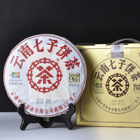 中茶 云南普洱茶2018年勐海号创号熟茶饼整提(357g*7片)