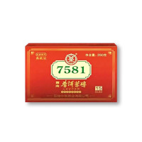 中茶普洱茶 2020年7581十五年陈韵经典唛号典藏版普洱茶熟茶 250克/盒