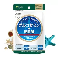 【快速缓痛】ISDG MSM日本进口维骨力中老年氨糖软骨素加钙片+关节宝镇痛款 营养 鲨鱼软骨素 240片/袋 30天装