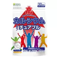 [儿童钙片]ISDG 日本进口青少年咀嚼片补充矿物质长高补钙维生素D3儿童碳酸钙学生壮壮钙 60粒