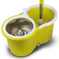 鱼丸 拖把金属篮+塑料盘+3个拖把盘家用旋转拖把桶