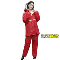 鱼丸 雨衣雨衣雨裤套装大帽檐成人分体雨衣电动车摩托车骑行徒步雨衣防水