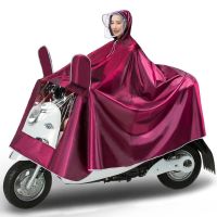 鱼丸 雨衣摩托电动车雨衣成人单人电瓶车加大加厚男女士长款全身防暴雨雨披